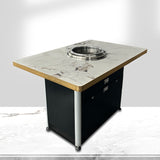 Smokeless barbecue table