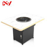 Smokeless dehumidifying and purifying hot pot table